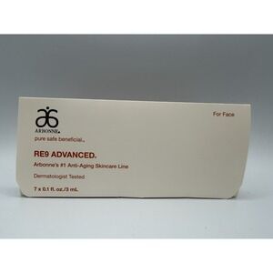 Arbonne RE9 Advanced Skin Care Anti Aging 7 Pc Sample Packs .1 oz New Old Stock